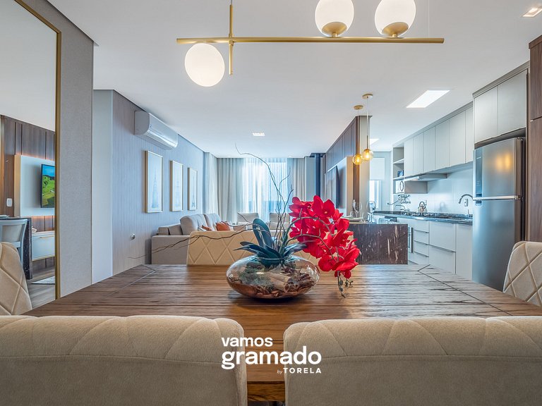 San Telmo 404 - Apto novo no coração de Gramado, com garagem