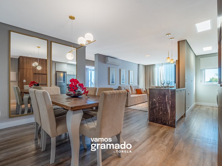 San Telmo 404 - Apto novo no coração de Gramado, com garagem