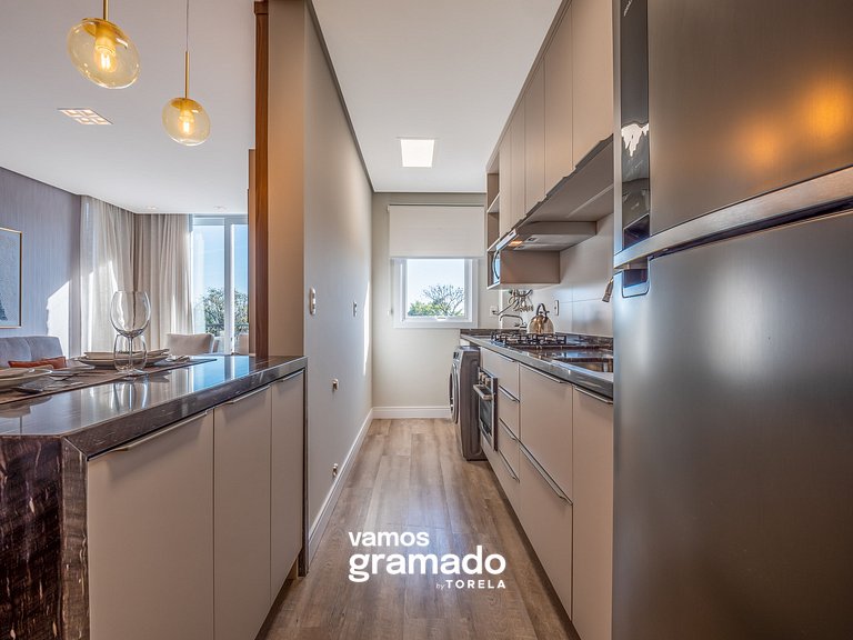 San Telmo 404 - Apto novo no coração de Gramado, com garagem