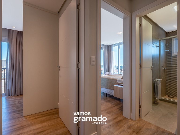 San Telmo 404 - Apto novo no coração de Gramado, com garagem