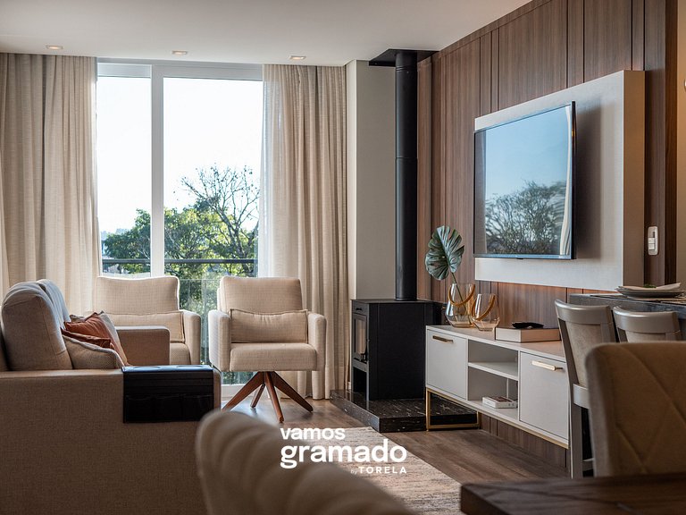 San Telmo 404 - Apto novo no coração de Gramado, com garagem