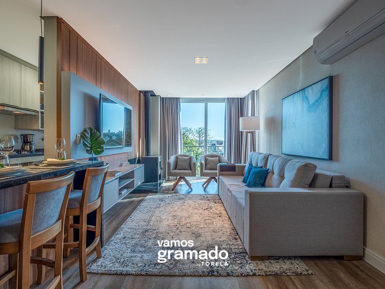 San Telmo 405 - Apto no Centro de Gramado, com garagem