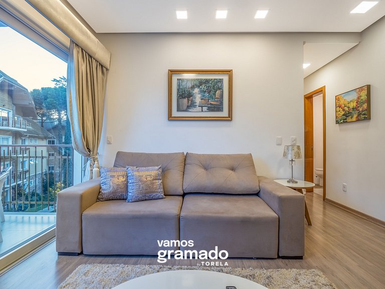 Casa de Pedra - 301D - Apto com piscina em Gramado
