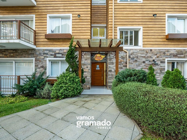Casa de Pedra - 301D - Apto com piscina em Gramado