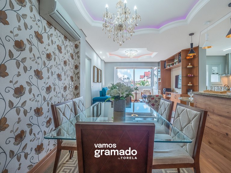 Fascino 302 - Apartamento 600 metros Rua Coberta de Gramado