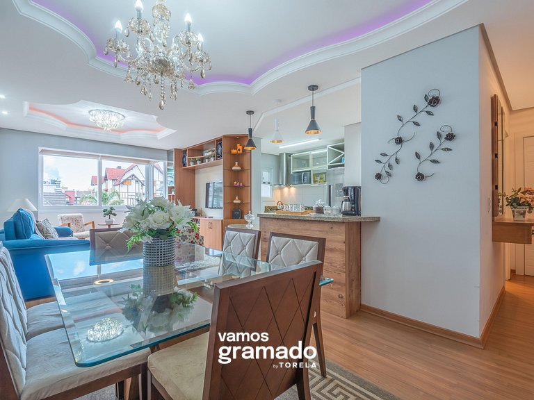 Fascino 302 - Apartamento 600 metros Rua Coberta de Gramado