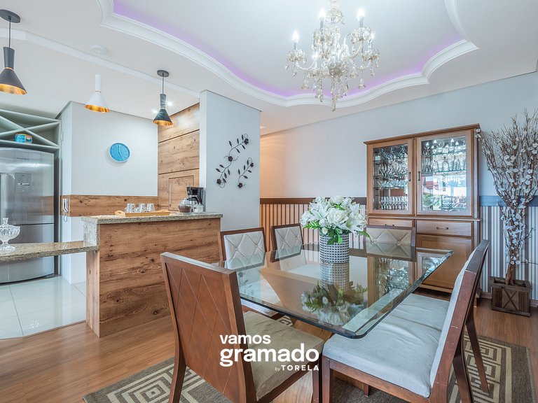 Fascino 302 - Apartamento 600 metros Rua Coberta de Gramado