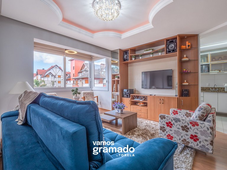 Fascino 302 - Apartamento 600 metros Rua Coberta de Gramado