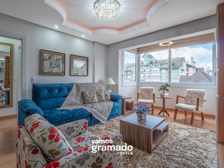 Fascino 302 - Apartamento 600 metros Rua Coberta de Gramado