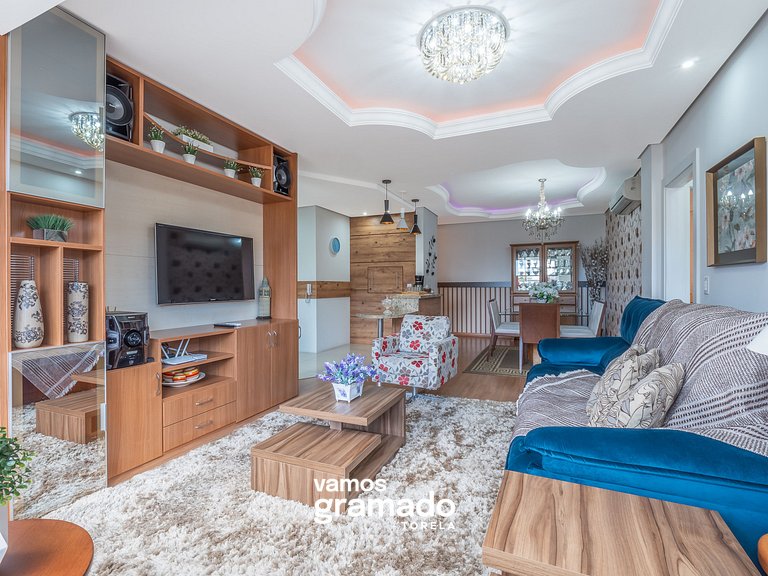 Fascino 302 - Apartamento 600 metros Rua Coberta de Gramado