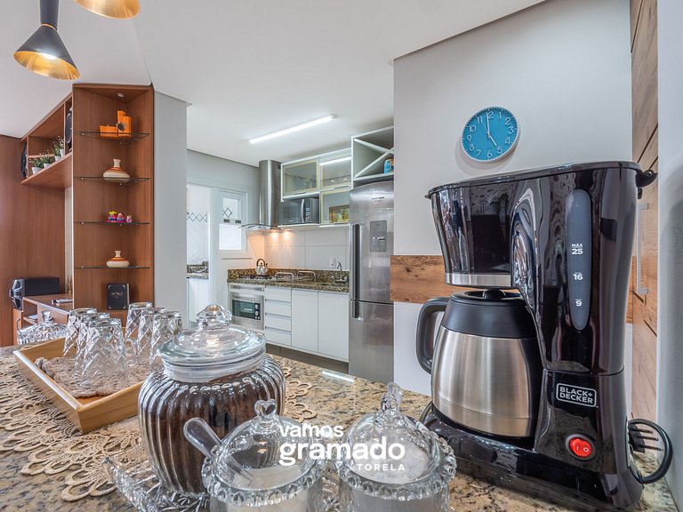 Fascino 302 - Apartamento 600 metros Rua Coberta de Gramado
