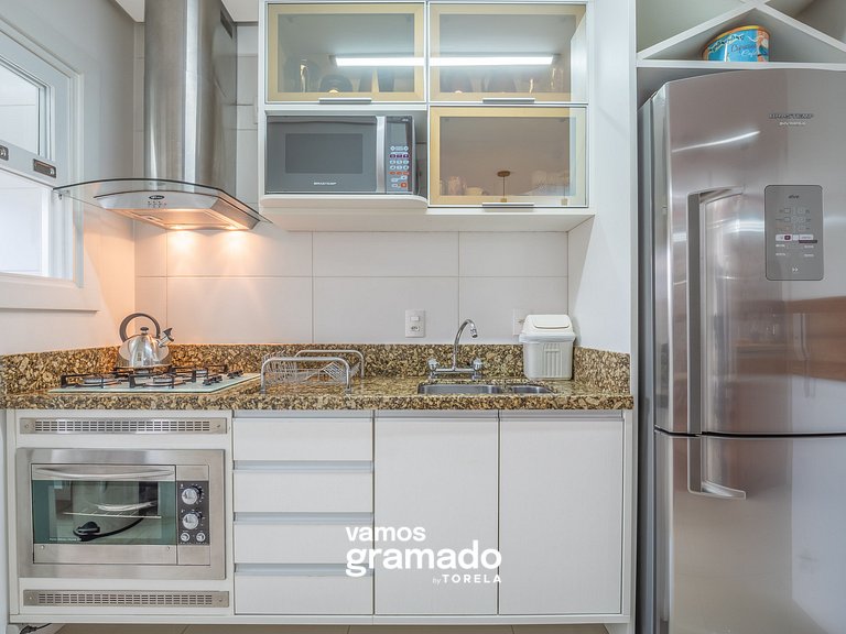 Fascino 302 - Apartamento 600 metros Rua Coberta de Gramado