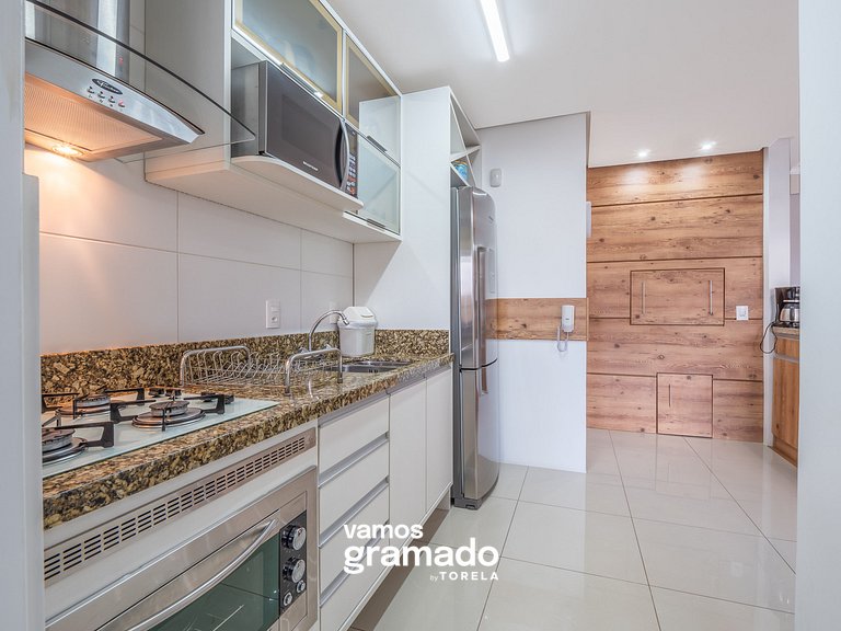 Fascino 302 - Apartamento 600 metros Rua Coberta de Gramado
