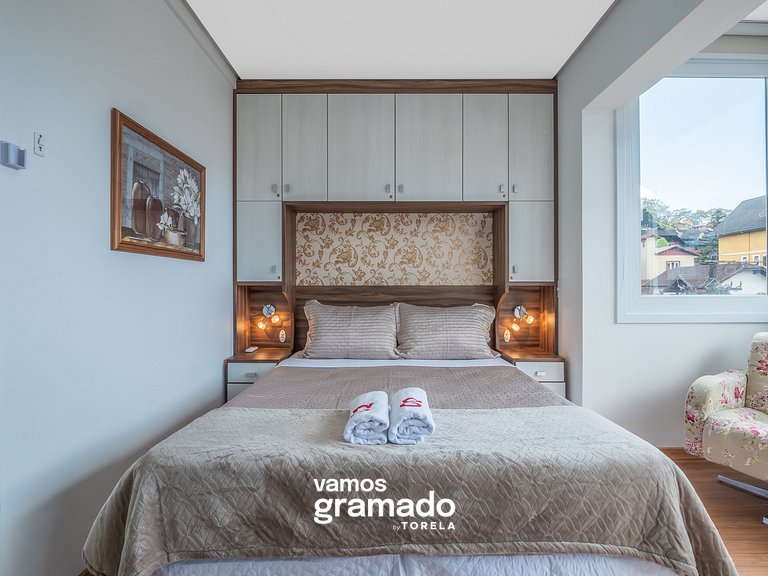 Fascino 302 - Apartamento 600 metros Rua Coberta de Gramado
