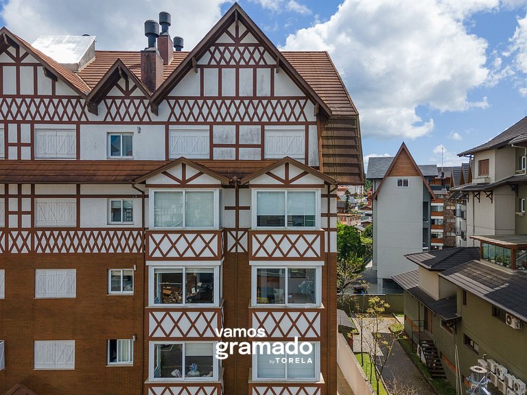 Fascino 302 - Apartamento 600 metros Rua Coberta de Gramado