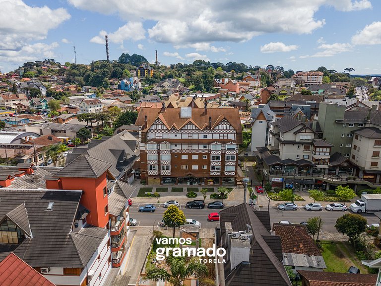 Fascino 302 - Apartamento 600 metros Rua Coberta de Gramado