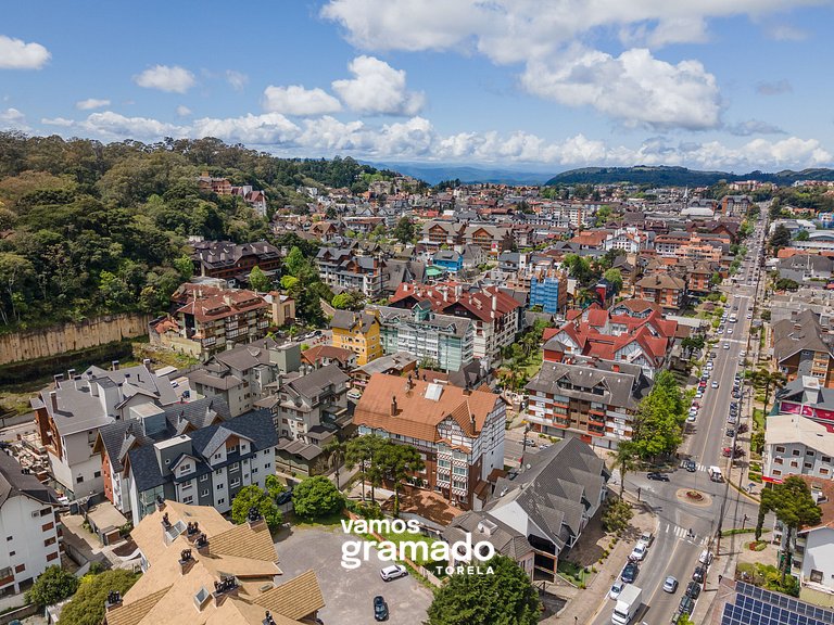 Fascino 302 - Apartamento 600 metros Rua Coberta de Gramado