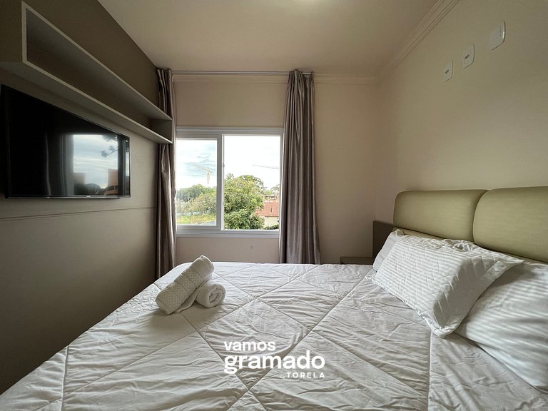 Casa de Pedra 303A - 2 suítes com piscina Gramado