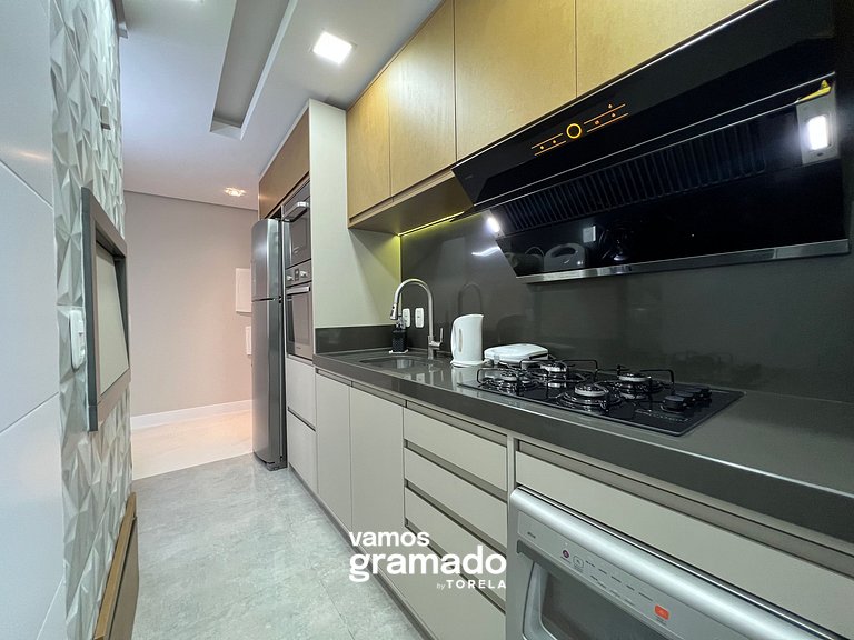 Casa de Pedra 303A - 2 suítes com piscina Gramado