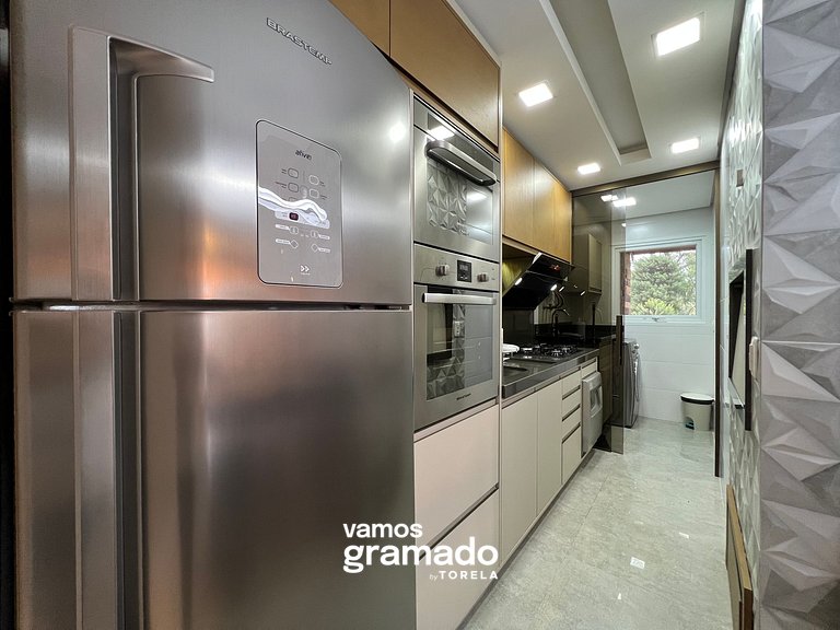 Casa de Pedra 303A - 2 suítes com piscina Gramado