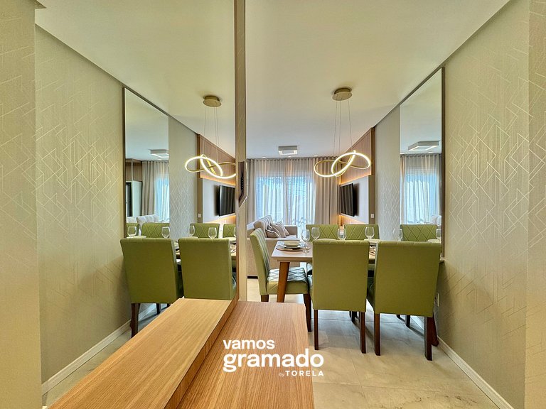 Ipê Amarelo 101 - Apê NOVO Gramado prox Lago Negro