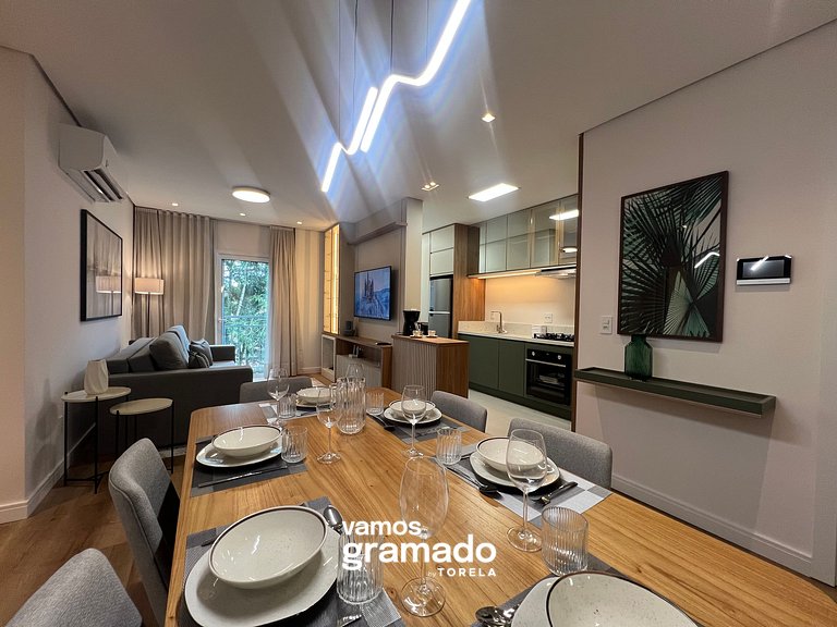 Villa Olga 204 - Lindo apartamento em Gramado