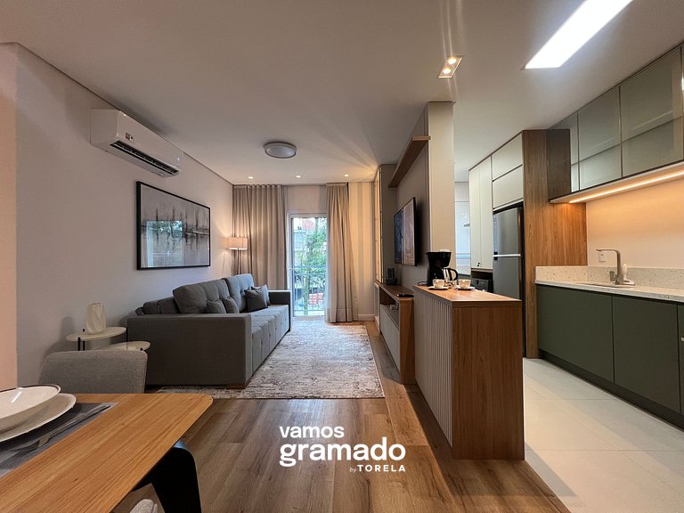 Villa Olga 204 - Lindo apartamento em Gramado
