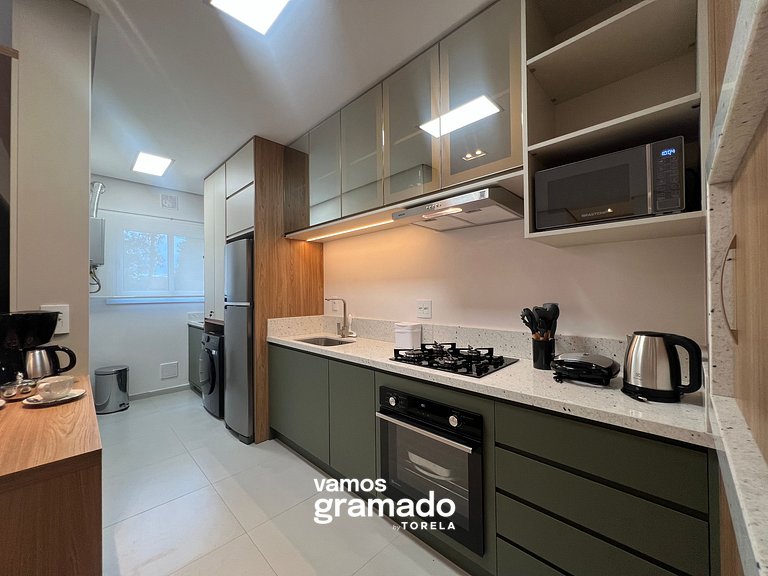 Villa Olga 204 - Lindo apartamento em Gramado