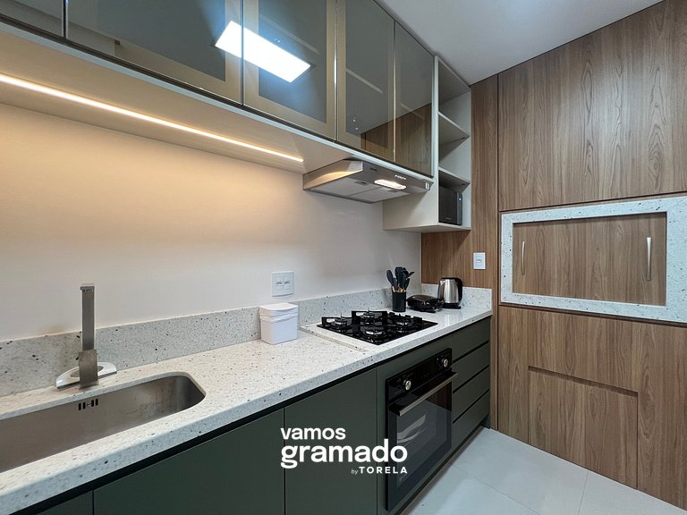 Villa Olga 204 - Lindo apartamento em Gramado