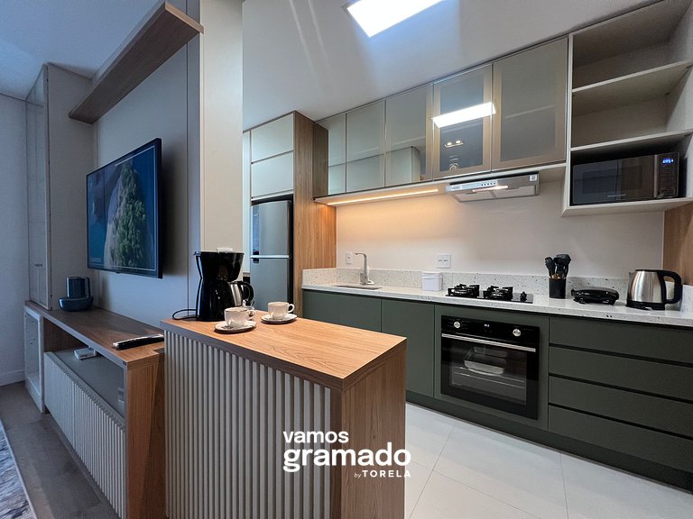 Villa Olga 204 - Lindo apartamento em Gramado