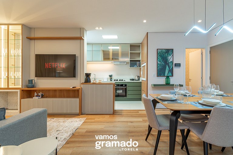 Villa Olga 204 - Lindo apartamento em Gramado