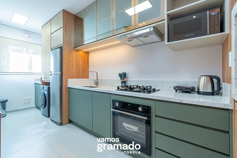Villa Olga 204 - Lindo apartamento em Gramado
