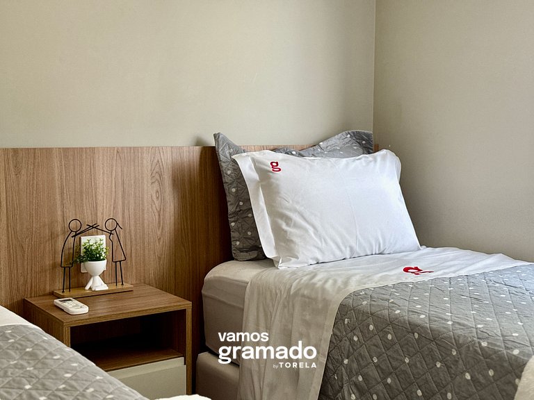 The Garden 202B - Apê 2 dorm, 1 vaga, Gramado